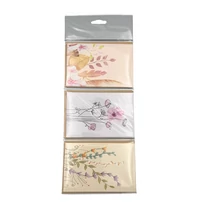 KISÉRŐKÁRTYA+BORÍTÉK 9 DB VIRÁGOS 12/360 8,5x12,7 cm 