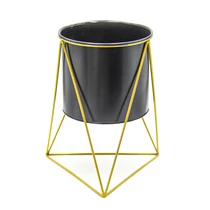 VIRÁGTARTÓ FÉM 1/39 26x16 cm FEKETE