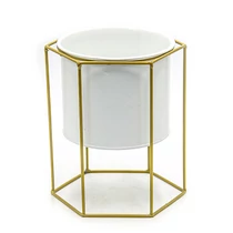 VIRÁGTARTÓ FÉM 1/54 18x12,5 cm FEHÉR