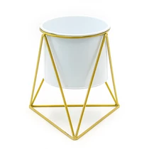 VIRÁGTARTÓ FÉM 1/50 18x12 cm FEHÉR