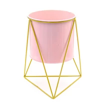 VIRÁGTARTÓ FÉM 1/39 26x16 cm RÓZSASZÍN