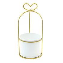 VIRÁGTARTÓ FÉM 1/80 30x12,5 cm FEHÉR