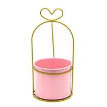 VIRÁGTARTÓ FÉM 1/80 28x12,5 cm RÓZSASZÍN