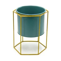 VIRÁGTARTÓ FÉM 1/54 18,5x12,5 cm TÜRKIZ