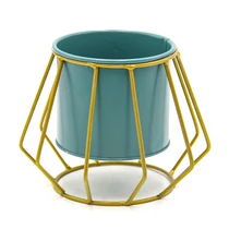 VIRÁGTARTÓ FÉM 1/96 11,5x9 cm TÜRKIZ