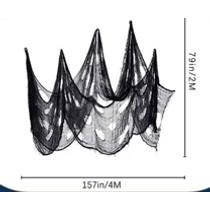 PÓKHÁLÓ 1/500 76x100 cm FEKETE