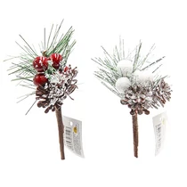 ÁG KARÁCSONYI 120/1200 14 cm FEHÉR, PIROS