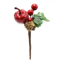 ÁG KARÁCSONYI 120/1200 15 cm FEHÉR, PIROS