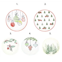 TÁNYÉR KARÁCSONYI 6/36 21,5 cm 5 FÉLE