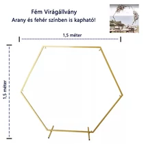 FÉM ÁLLVÁNY 1/4 1,5 m ARANY, FEHÉR FÉM ÁLLVÁNY 1/4 1,5 m ARANY, FEHÉR