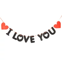 GIRLAND "I LOVE YOU" FELIRAT 1/500 6x11 cm