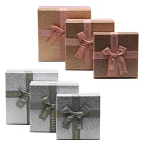 PAPÍRDOBOZ 3 DB 1/36 19x19x9; 17x17x8; 15x15x6,5 cm 2 SZÍNBEN