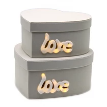 PAPÍRDOBOZ LEDDEL 2 DB 1/24 26x24x12; 23x21x10,5 cm KRÉM