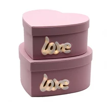 PAPÍRDOBOZ LEDDEL 2 DB 1/24 26x24x12; 23x21x10,5 cm RÓZSASZÍN