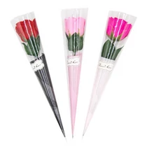 SZAPPANRÓZSA PAPÍRBAN 40/480 36x6 cm 3 SZÍNBEN