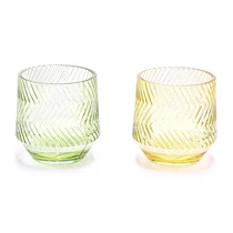 MÉCSESTARTÓ ÜVEG 1/36 8,5x9,7 cm 2 SZÍNBEN