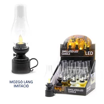 LÁMPÁS LEDES 12/240 7,3x4x18,3 cm 4 SZÍNBEN MOZGÓ LÁNG