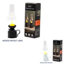 LÁMPÁS LEDES 1/120 11x11x24,5 cm 2 SZÍNBEN MOZGÓ LÁNG