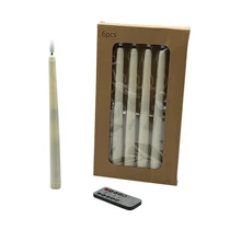 GYERTYA LEDES 6 DB 1/80 28 cm TÁVKAPCSOLÓVAL