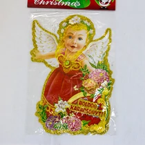 PAPÍR DÍSZ,ANGYALOS 10/800 25x37 cm