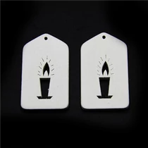 FADÍSZ GYERTYÁS 14 DB 10/250 FEHÉR 6x3.5 cm