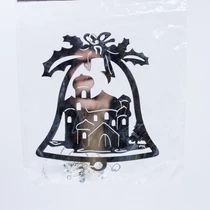 KARÁCSONYI DÍSZ 1/576 EZÜST HARANG 9x10 cm