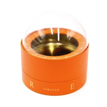 VIRÁGDOBOZ BÚRÁS 1/36 NARANCS 13x14 CM