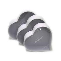 PAPÍRDOBOZ SZÍV 3 DB 1/40 23x20,7x9; 20,4x19x8; 18,3x16,1x7 cm FEHÉR