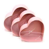 PAPÍRDOBOZ SZÍV 3 DB 1/40 23x20,5x9; 20,7x18,4x8; 18,4x16x7 cm RÓZSASZÍN