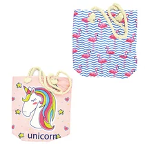 STRANDTÁSKA 10/120 40x36 cm FALAMINGÓS, UNIKORNISOS