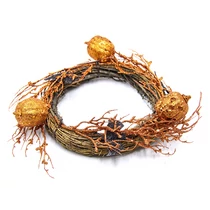 HALLOWEEN KOSZORÚ DENEVÉRREL 6/36 24 cm