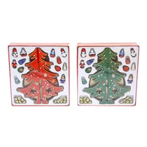 FAFENYŐFA 1/32 12x27 cm ZENÉLŐ, PIROS, ZÖLD