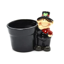 KASPÓ KÉMÉNYSEPRŐS 2/48 15x13x10,5CM kaspó:8cm