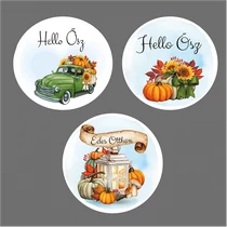 MATRICA 12db, Hello ősz;Édes otthon KEREK 4 cm