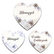 FA TÁBLÁCSKA SZÍV- KEGYELET 6 cm