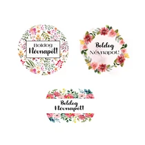 MATRICA 12 db Névnapos, KEREK 4 cm