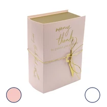 PAPÍRDOBOZ KÖNYV ALAKÚ 1/72 16x8x22,5 cm 2 SZÍNBEN