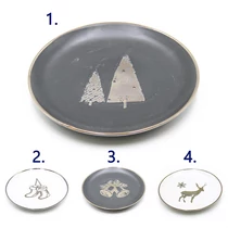 TÁNYÉR 20,5 CM 12/48 KARÁCSONYI 4 FÉLE