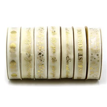 SZALAG 1/180 25mmx18 m FEHÉR-ARANY 7 FÉLE