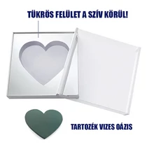 VIRÁGDOBOZ AKRIL 1/4 48x48x15 cm FEHÉR