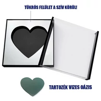 VIRÁGDOBOZ AKRIL 1/4 48x48x15 cm FEKETE