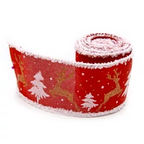 SZALAG KARÁCSONYI 70mmx5m 1/200 PIROS
