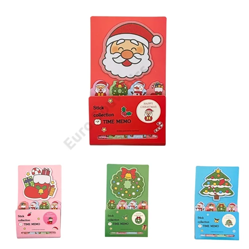 STICKY NOTES KARÁCSONYI 48/1152 4 FÉLE 10x15,5 cm