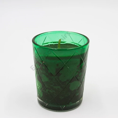 GYERTYA 12/48 ZÖLD 5x7 cm