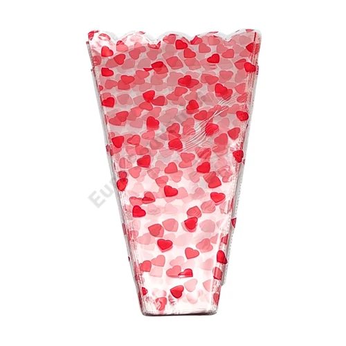 CELOFÁN SZÍVES 100 DB 1/250 19x37 cm 