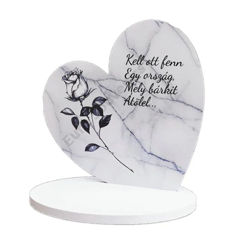 TALPAS SZÍV - FEKETE RÓZSA - 18 cm