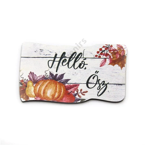 FA TÁBLÁCSKA - HELLO ŐSZ 9x5 cm