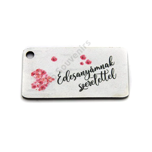 FA TÁBLÁCSKA - ÉDESANYÁMNAK SZERETETTEL 3,5x6,5 cm