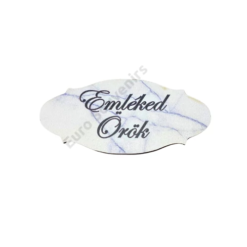 KEGYELETI TÁBLÁCSKA 10x4,8cm - EMLÉKED ÖRÖK 
