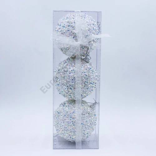 GÖMB 3 DB 1/96 FEHÉR 8x8 cm